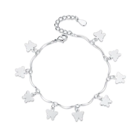 Alle 925 Sterling Silver Butterfly Bracelet Jewelry